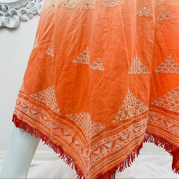 Anthropologie Floreat / Ombré Fringe Maxi - Picture 6 of 8